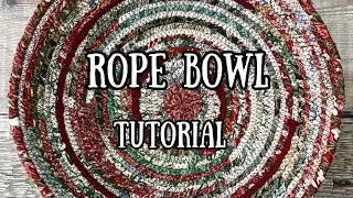 ROPE BOWL tutorial - how to up cycle your scraps into a gorgeous fabric bowl, perfect for gifting