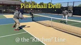 “Pickleball Harry” Drilling at the Kitchen Line #pickleball