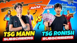 Awm Vs M82b 🔫 | Tsg Mann Subscribers 😱Vs Tsg Ronish Subscribers 💪 Who Wins? - Garena Free Fire