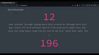 179 WPM Monkeytype 15 Sec | Speed Typing | Caps Lock
