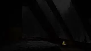 Black Attic Window- Rain Sound - Sleep Well with Rain on Attic Window & Crackling Fireplace