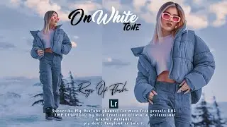On White Tone Get a Consistent Feed! Master Lightroom Editing Tutorial l #lightroom #shorts