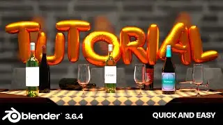INFLATED TEXT MAGIC: Blender 3.6.4 Tutorial - Discover Two Simple Techniques!
