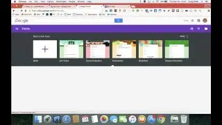Using Google Form Templates