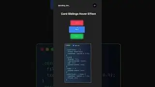 Siblings Hover Effect using pure CSS ✨