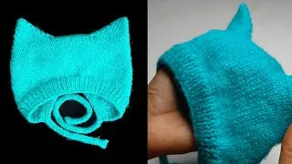 530- Cat Design Baby Cap 🐱 बिल्ली वाली टोपी बनाये आसानी से