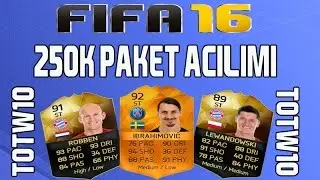 Fifa 16 - 250K Paket Açılımı - Jumbo Premium Altın Paketler - TOTW10 - 5.Bölüm