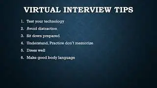 Online Interview Tips || Virtual Interview || 2021