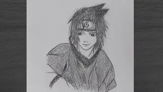 How To Draw Sasuke Uchiha - Naruto | Easy Anime Drawing