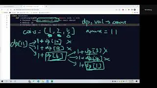 Leetcode 322. Coin Change. Dynamic Programming. Python