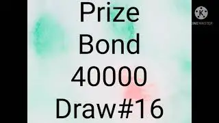 RS. 40000 Prize Bond Draw, Draw # 16, 10 March 2021 - Rawalpindi