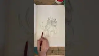 Drawing a house on a mammoth. Comment what I should draw next