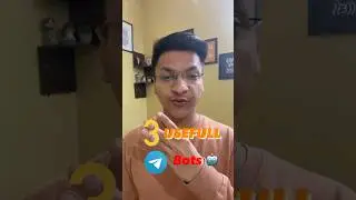 3 Useful Telegram Bots 🤖😳 