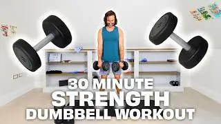 30 Mins FULL BODY Dumbbell Strength Workout 🥵 | Joe Wicks Workouts