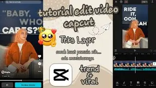 tutorial | cara edit Vidio capcut teks Layer #capcuttutorial #editingcapcut #tiktok #trending