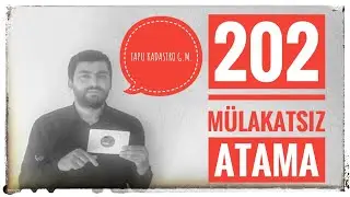 202 MÜLAKATSIZ ATAMA - TAPU VE KADASTRO GENEL MÜDÜRLÜĞÜ MEMUR ALIMI (KPSS 70 PUANLA)