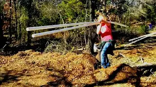 Plumbing/Electrical Trench and Cabinets for Shed Tiny Home