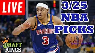 🔴LIVE - DRAFTKINGS & YAHOO NBA PICKS | FRIDAY 3/25/22 | NBA DFS PICKS
