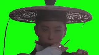 Green Screen  Chinese Woman With Flute - HD - Free to use