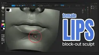 Female Lips - 2nd Level Block-Out Workflow