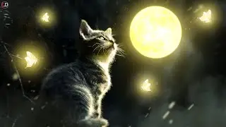 Cat in a Fantasy World Glowing Effect