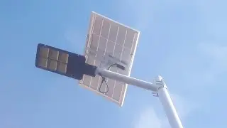 Montare stalp stradal & Lampa Solara de la Solar Light 300w 30000Lm