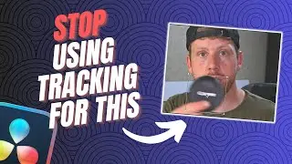 Tracking effect without TRACKING ! | DaVinci Resolve Studio