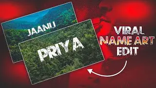 🔥Alight motion Video Editing| Viral Name Art Video editing| How to Make Name Art Capcut| Vinit Sah