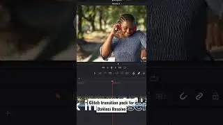 Glitch transition pack for DaVinci Resolve 