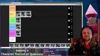 Identity V Survivor Tier List of Queerness made LIVE on Stream by the youwerefound community