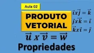 PRODUTO VETORIAL: Propriedades Cíclicas (i, j, k são Vetores da Base) - Aula 02