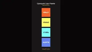Combo Warna Cyberpunk #shortsvideo #shorts #palette