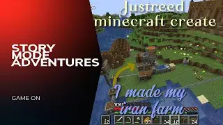 I created my first iron factory for minecraft create mod