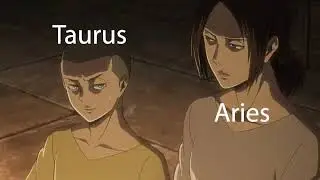 Attack On Titan as Zodiac Signs