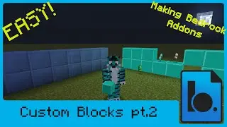 Minecraft Bedrock Addons Tutorial - Custom Blocks pt2 - Drops, Rules, Light and Sounds - Windows 10