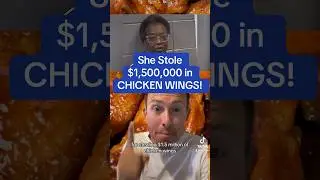 She got 9 years in prison for stealing $1,500,000 in chicken wings  #fyptiktok #crime #illinois