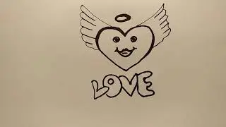 How to Draw a Heart with Wings and Crown (easy drawing tutorial) - Art Lessons - Art for Kids Hub