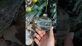 Новогоднее подвесное украшение Magic Time "Шар с золотыми полосками", 8,5 x 8 x 8 см