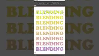 Blend Tool in Adobe Illustrator #tutorial #adobeillustrator #blendtool #graphicdesign #typography