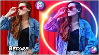 PicsArt Neon Light Effect🌈 | PicsArt Editing New Style | PicsArt Photo Editing