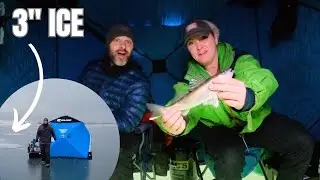 First Ice & Minnow Trapping (Clear Lake, Iowa)