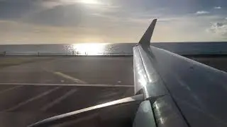 American A319 Takeoff at St. Maarten