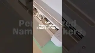 Making of personalized names stickers using my 