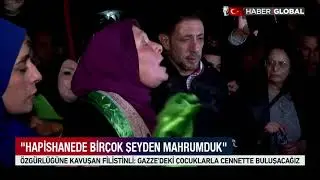 FİLİSTİNLİ ESİRLER TAKAS KAPSAMINDA SERBEST BIRAKILDI / O ANLARI YALNIZCA HABER GLOBAL GÖRÜNTÜLEDİ