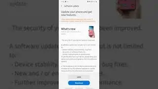 Samsung A50 New Update