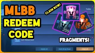 NEW REDEEM CODE WORKING FOR FRAGMENTS CLAIM NOW! | MOBILE LEGENDS 2020