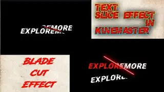 text Slice Effect in kinemaster | Text Slice Tutorial | How to create Slice cut effect in kinemaster