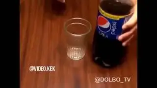Как налить Колу без пены