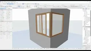 Archicad  - Corner Window Setting and Opening