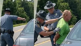 Arkansas Troopers Break Window and Deploy OC Spray To Remove Sovereign Citizen From Vehicle